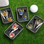 Personalized Golf Divot Repair Tool Magnetic Hat Clip Set with Photo Ball Marker and Box Golf Accessories Birthday Sports Gift for Golf Players