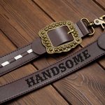 Personalised Leather Retro Style Horse Rope Reins with Name Birthday Gfit for Friend Family Pet Lovers