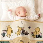 Personalized Honey Classic Winnie the Pooh and Friends Soft Throw Blanket with Name Nusery Decor Birthday Baby Shower Gift for Newborns Kids