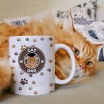 Personalized Colourful Starbarks Logo Design 11oz Ceramic Mug with Pet Photo and Name Birthday Gift for Dog Cat Pet Lovers