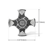 Cadeau d'anniversaire personnalisé pour les fans de technologie du futur : outil sensoriel gyroscopique lumineux à rotation mécanique avec initiales d