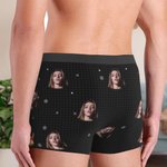 Personalized Jingle My Bells Face Photo Boxer Brief with Name Funny Quote Men's Underwear Valentine's Day Christmas Gift for Him