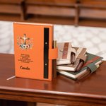 Personalized Floral Cross Bible Verse Name A5 Leather Church Prayer Notebook Wooden Pen Set with 100 Lined Pages Christmas Gift for Women Christian