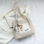 Personalisierte Geburt Blume Name Straw Woven Crossbody Bag Reisezubehör täglichen Gebrauch Geburtstag Geschenk für Frauen Mädchen