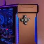 Cadeau d'anniversaire personnalisé pour les fans de technologie du futur : outil sensoriel gyroscopique lumineux à rotation mécanique avec initiales d