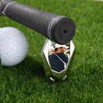 Personalized Golf Divot Repair Tool Magnetic Hat Clip Set with Photo Ball Marker and Box Golf Accessories Birthday Sports Gift for Golf Players