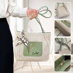 Personalisierte Geburt Blume Name Straw Woven Crossbody Bag Reisezubehör täglichen Gebrauch Geburtstag Geschenk für Frauen Mädchen