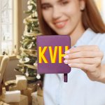 Personalized Shadow Name Leather Compact Bifold Pocket Wallet with Name Birthday Anniversary Gift for Women Girls