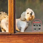 Henkilökohtainen Hätätilanteessa Pet Inside Rescue Vedenpitävä Vinyyli tarra 1-6 Pet siluetteja ja nimet Housewarming lahja lemmikkieläinten omistajille