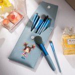 Trousse de Pinceaux de Maquillage Personnalisée avec Nom et 8 Pinceaux de Maquillage Cadeau d'Anniversaire pour Femme Fille