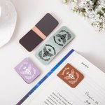 Personalisierter „To Bee Continued“ Magnetischer Lesezeichen-Clip mit Biene Namen aus PU-Leder Geburtstagsgeschenk für Bücherwurm Bibliothekar