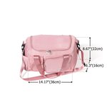 Personalised Multi-compartment Birth Flower Waterproof Nylon Travel Duffel Bag with Name and Shoulder Strap Birthday Gift for Women