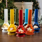 Personalised Mid-Century Modern Style Mini LED Tabletop Fireplace Light with Miniature Firewood Holiday Party Christmas Decor Gift for Family Friend