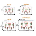 Personalizzato Cookie Crew albero di Natale Highland Cow Food Grade metallo biscotto scatola di latta con nome regalo di Natale per la famiglia