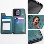 Etui de téléphone à rabat en cuir avec porte-cartes et blocage RFID Cadeau d'anniversaire pour femmes