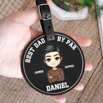 Henkilökohtainen PU Nahka Cartoon Character Golf Tee haltija varastointi laukku säädettävä vyö solki kannettava urheilu lisävaruste lahja golf pelaajille