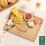 Gepersonaliseerde Gegraveerde Werelds Beste Oma Meerdere Data FSC Bamboe Charcuterie Snijplank met Sapgroef Housewarming Huwelijkscadeau voor Familie