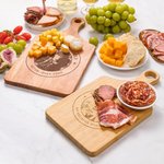 Henkilökohtainen kaiverrettu valokuva Design Wood Charcuterie leikkuulauta kahvalla ja nimi Home Decor Made in USA Syntymäpäivä Häät lahja perheelle