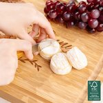 Gepersonaliseerde Gegraveerde Olijftak Bamboe Snijplank met Sapgroef Naam Datum Housewarming Moederdagcadeau voor Moeder Oma