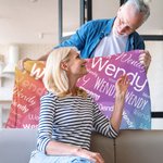 Personalised Romantic Heart Word Cloud Name Soft Throw Blanket Home Decor Birthday Valentine's Day Gift for Couple