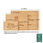 Gepersonaliseerde Gegraveerde Olijftak Bamboe Snijplank met Sapgroef Naam Datum Housewarming Moederdagcadeau voor Moeder Oma