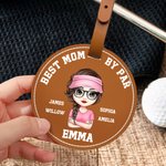 Henkilökohtainen PU Nahka Cartoon Character Golf Tee haltija varastointi laukku säädettävä vyö solki kannettava urheilu lisävaruste lahja golf pelaajille