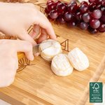 Gepersonaliseerde Gegraveerde Werelds Beste Oma Meerdere Data FSC Bamboe Charcuterie Snijplank met Sapgroef Housewarming Huwelijkscadeau voor Familie