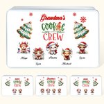 Personalizzato Cookie Crew albero di Natale Highland Cow Food Grade metallo biscotto scatola di latta con nome regalo di Natale per la famiglia
