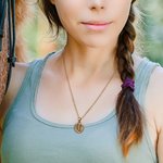 Personalized Vintage Horseshoe Saddle Pendant Necklace with Engraved Name Country Jewellery Birthday Equestrian Gift for Horse Lover Women