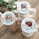 Moda personalizzata Football Girl Tumbler Name Tag Lid Topper per 20 oz a 40 oz Stanley Tumbler Accessorio Regalo di compleanno per lei