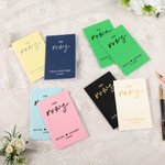 Journal de vœux portable Simplicité personnalisé avec nom et date Lot de 2 Cérémonie de mariage Cadeau de fiançailles pour couple de mariés