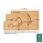 Personalised Engraved Cat Mom Paw FSC Bamboo Charcuterie Chopping Board with 1 - 8 Names and Juice Groove Birthday Home Decor Gift for Mom Grandma