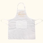 Name Kitchen Chef Apron with Pockets in White | Callie
