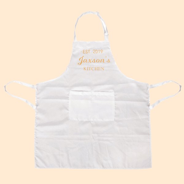 Nom Cuisine Tablier de chef avec poches en blanc | Callie