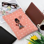 Funda protectora impermeable para libros con cremallera y bolsillo frontal Regalo de cumpleaños personalizado para ratones de biblioteca Amantes de los libros