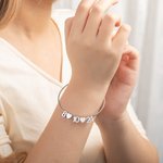 Número Personalizado Corazón Encanto Fecha Pulsera Minimalista Joyería Aniversario Cumpleaños Regalo de Novia para Mujeres
