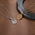 Personalized Vintage Horseshoe Saddle Pendant Necklace with Engraved Name Country Jewellery Birthday Equestrian Gift for Horse Lover Women
