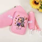 Bolsa porta botella de agua con bolsa y correa ajustable personalizada con el nombre de una chica de fútbol 40 oz Stanley Accesorios Regalo de cumplea
