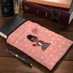 Funda protectora impermeable para libros con cremallera y bolsillo frontal Regalo de cumpleaños personalizado para ratones de biblioteca Amantes de los libros