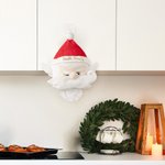 Personalised Smiling Confused Angry Santa Claus Square Paper Hanging Tissue Cover Kitchen Bath Party Decor Funny Christmas Gift for Family Friend