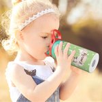 Personalisierte Isolierte Waldtier Kinder Trinkflasche 350ml mit Initiale Namen Silikonstrohhalm Geburtstag Schulanfang Geschenk für Jungen Mädchen