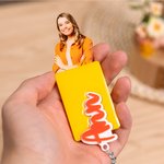 Personalised Acrylic Name Keychain with Photo Wall Key Holder Set House Decor Birthday Housewarming Gift for Family Friend