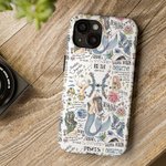 Personalisierte Sternzeichen Konstellation Telefon Fall für iPhone mit Namen und Datum Geburtstag Geschenk für Horoskop-Liebhaber