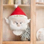 Personalised Smiling Confused Angry Santa Claus Square Paper Hanging Tissue Cover Kitchen Bath Party Decor Funny Christmas Gift for Family Friend