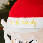 Personalised Smiling Confused Angry Santa Claus Square Paper Hanging Tissue Cover Kitchen Bath Party Decor Funny Christmas Gift for Family Friend