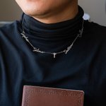 Personalized Cross 1-6 Family Nameplates Necklace Christians Religious Jewelry Baptism Mother's Day Gift for Women