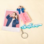 Personalised Acrylic Name Keychain with Photo Wall Key Holder Set House Decor Birthday Housewarming Gift for Family Friend