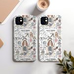 Personalisierte Sternzeichen Konstellation Telefon Fall für iPhone mit Namen und Datum Geburtstag Geschenk für Horoskop-Liebhaber