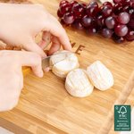 Gepersonaliseerde FSC Bamboo Gegraveerde Naam en Tekst Charcuterie Snijplank met Sapgroef Housewarming Huwelijksgeschenk voor Familie