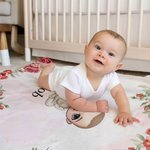 Personalized Birth Flower Cartoon Character Soft Blanket with Name Home Decor Birthday Christmas Gift for Family Friends